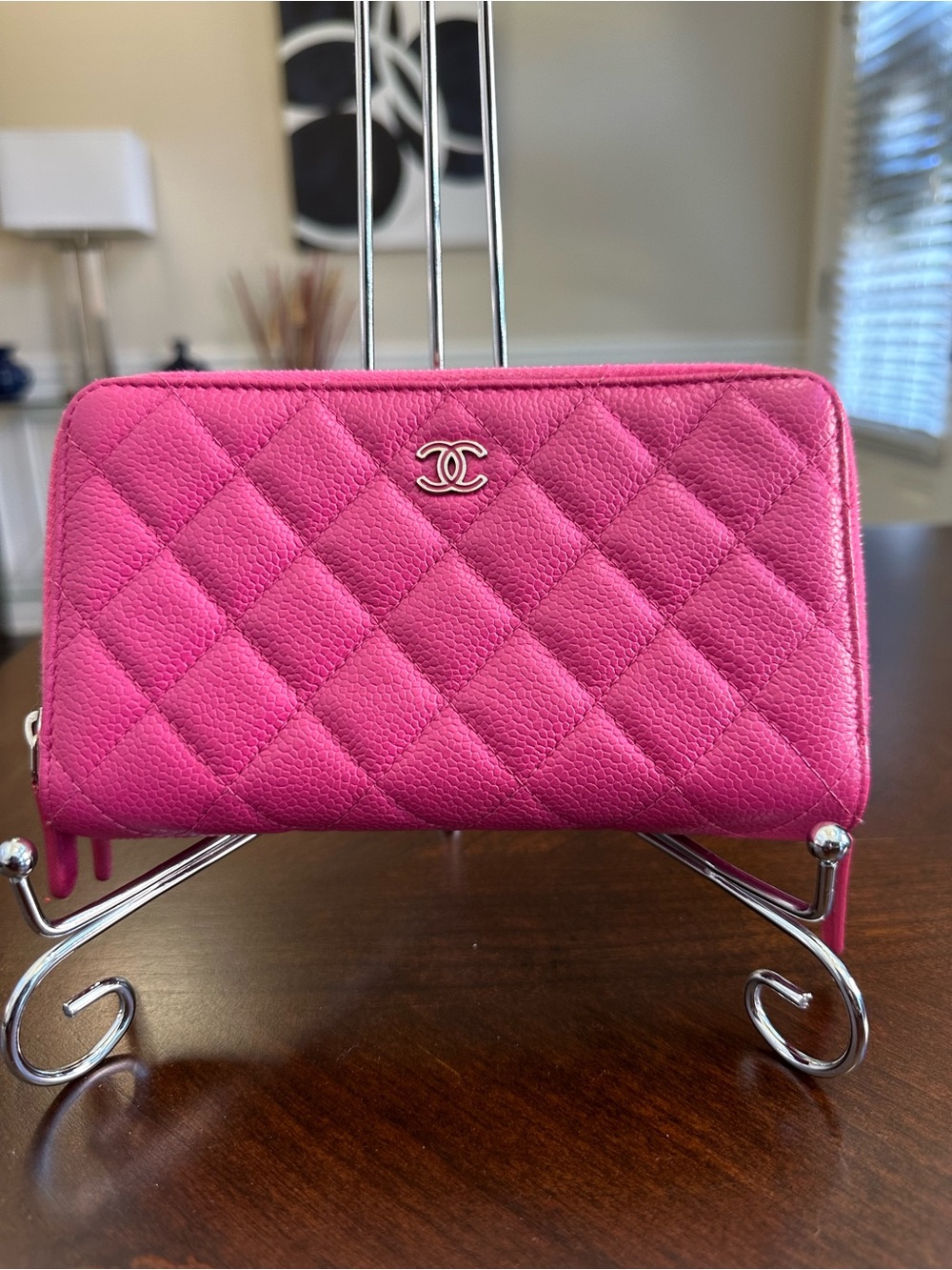 CHANEL Triple Zip Wallet